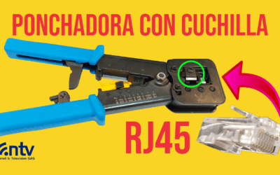 Como funciona la Ponchadora con cuchilla para conectores Rj45