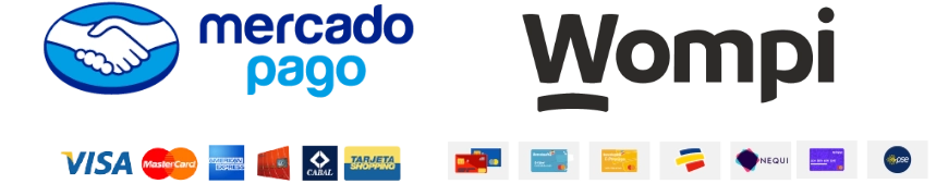 pasarelas de pago mercado pago y wompi